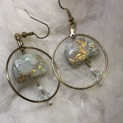 Faux marble Earrings