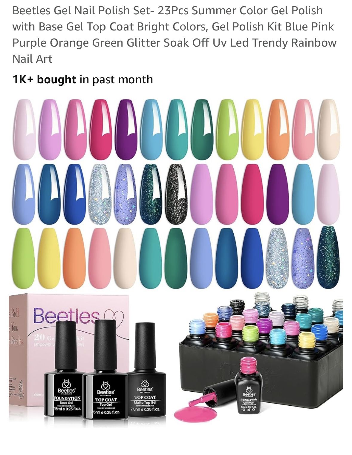 Beetles Gel Nail Colors - Like new