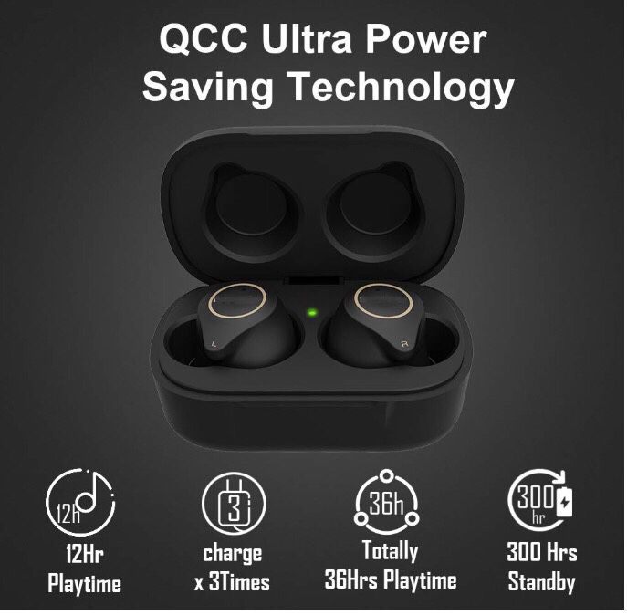 Brand New Seal In Box 5.0 Stereo Hi-Fi True Wireless Earbuds Bluetooth Sound w/ Touch Control,Qualcomm CSR APTX Chipset CVC8.0 Noise Cancelling in-Ea