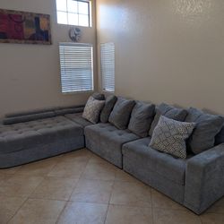 Chaise 4 Piece Left Facing modular Sectional Sofa