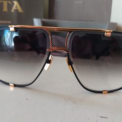 Dita Mach Five Gold Titanium Sunglasses 