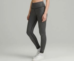 Sz 2 Lululemon Align High-Rise Pant 25" - Heathered Black