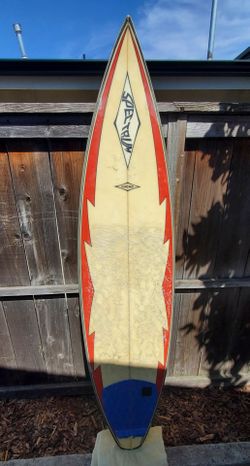 Vintage Lucas Spectrum 1980's Short Board Surfboard
