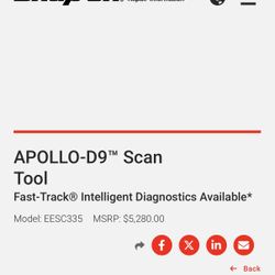 Snap On Apollo D9 Scan Tool