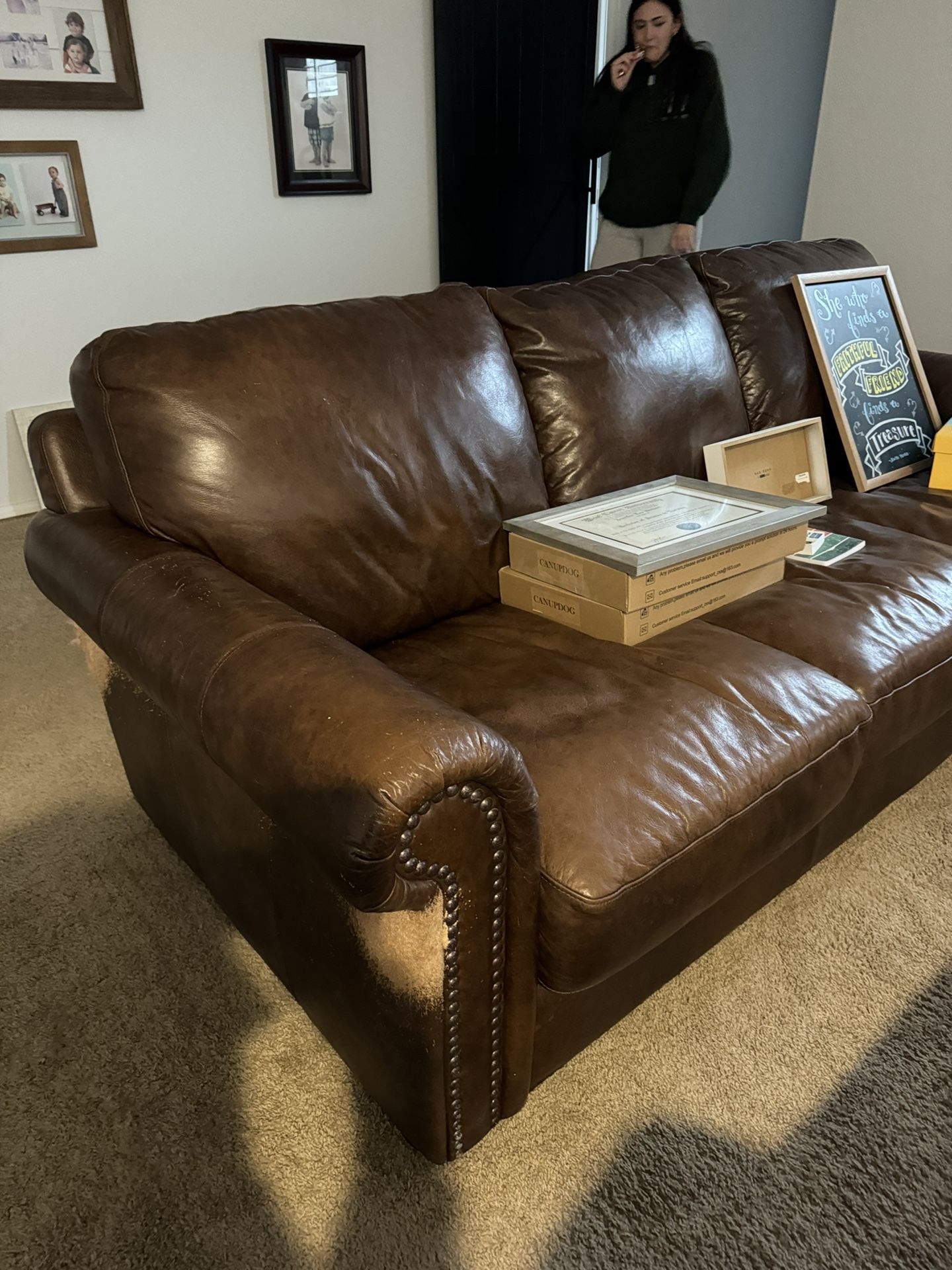 Leather Couch’s