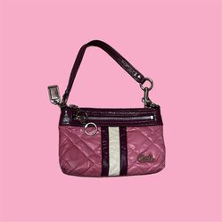 Vintage Poppy Pink/Purple Coach Purse