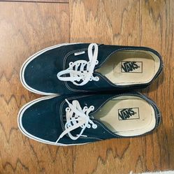 Mens 11.5 Vans Black & White Shoes