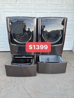 LG signature washer and gas dryer
