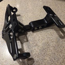 Black MACHINED MOTORCYCLE LICENSE PLATE MOUNT 