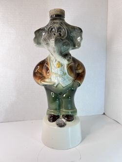 Vintage Elephant Liquor Decanter