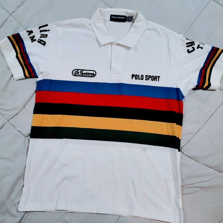 Polo Ralph Lauren Cycling Rugby Shirt Size XL