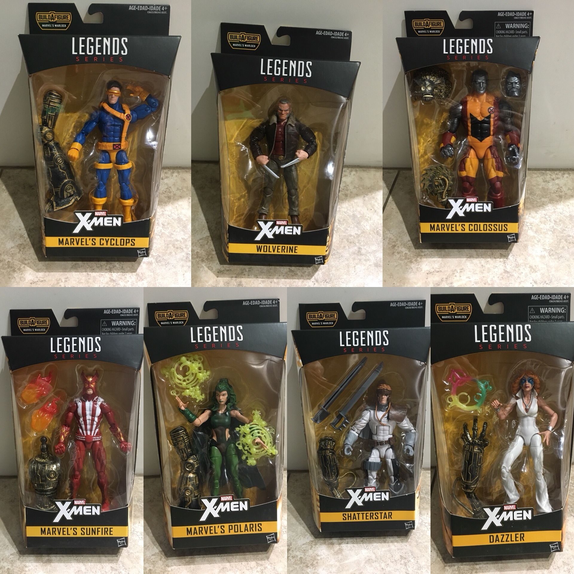 Marvel Legends Warlock Wave Dazzler Polaris Shatterstar Colossus Cyclops Sunfire Old Man Logan
