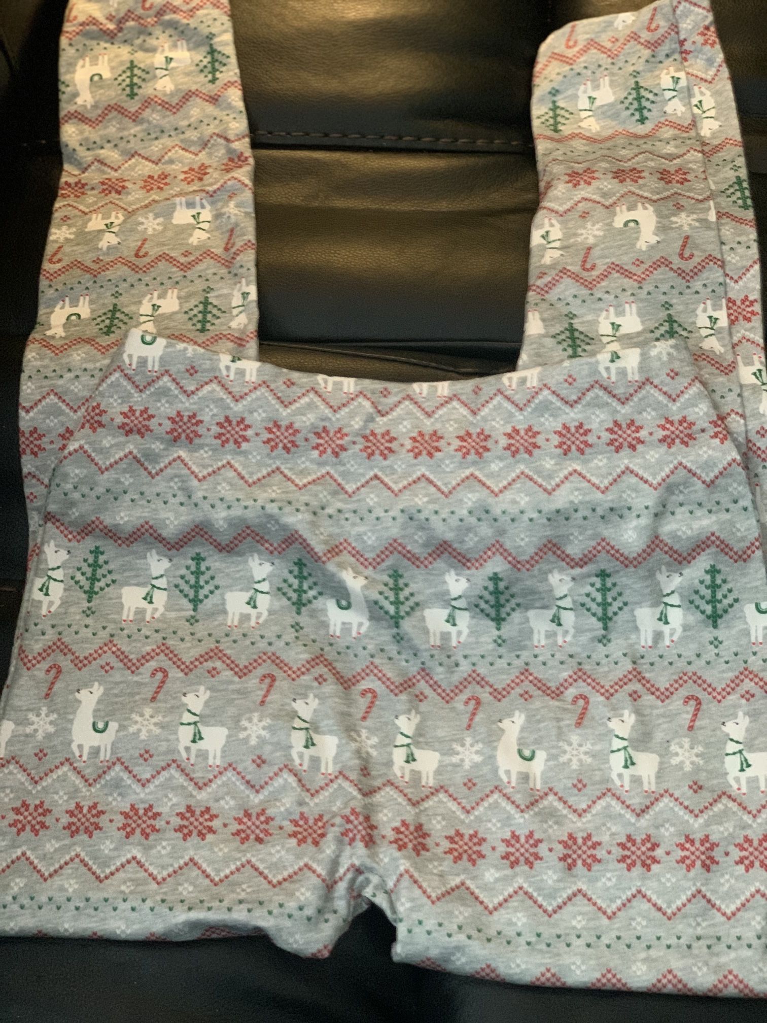 Small Christmas Leggings Lama