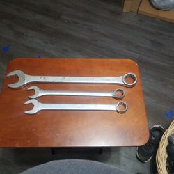 3 Large Combo Wrenches