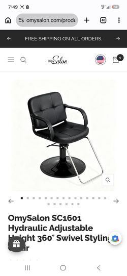 OmySalon SC1601 Hydraulic Swivel Styling Chair