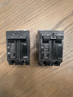 Abs 2 pole 50 amp breakers