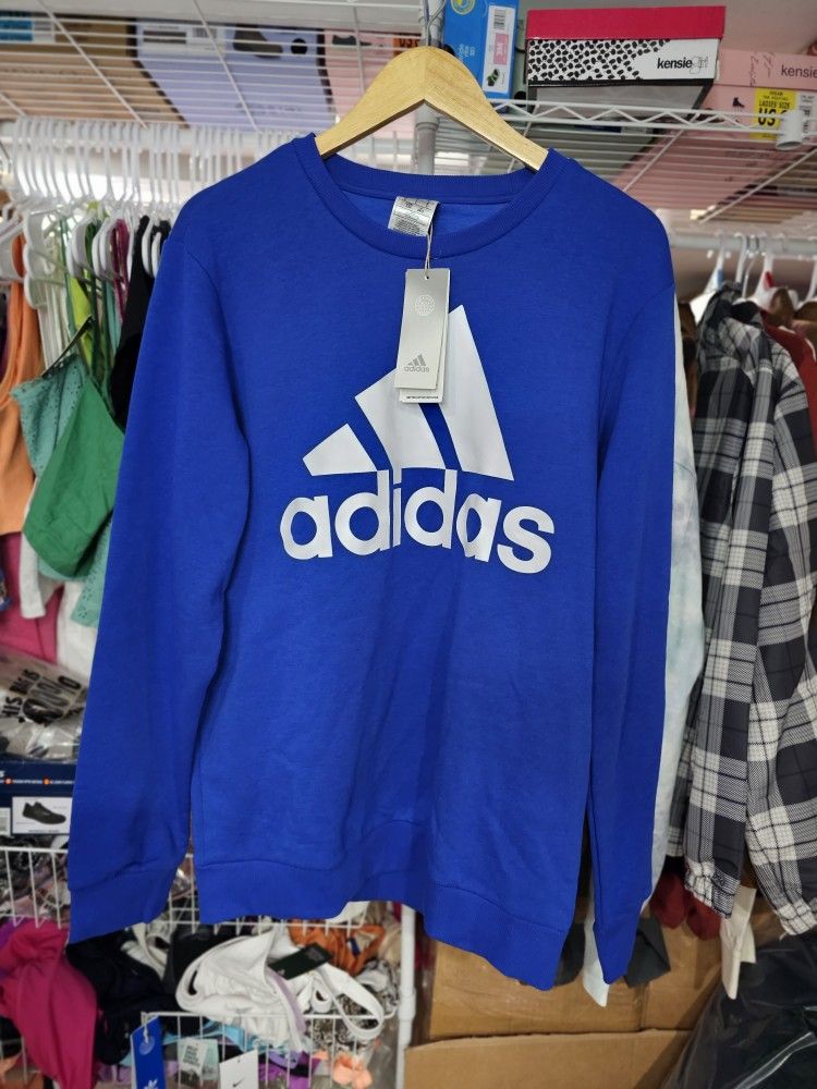 ADIDAS Men's Sweatshirts multi sport team royal blue size L