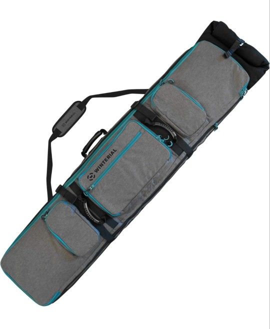 Winterial Rolling Expandable Snowboard and Ski Bag with Wheels, Fits 2 Boards or skis (x2)