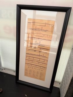 Framed Portland Bridges Art Print