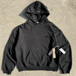 🔥 ESSENTIALS FEAR OF GOD HOODIE – BLACK – SMALL (NEW)