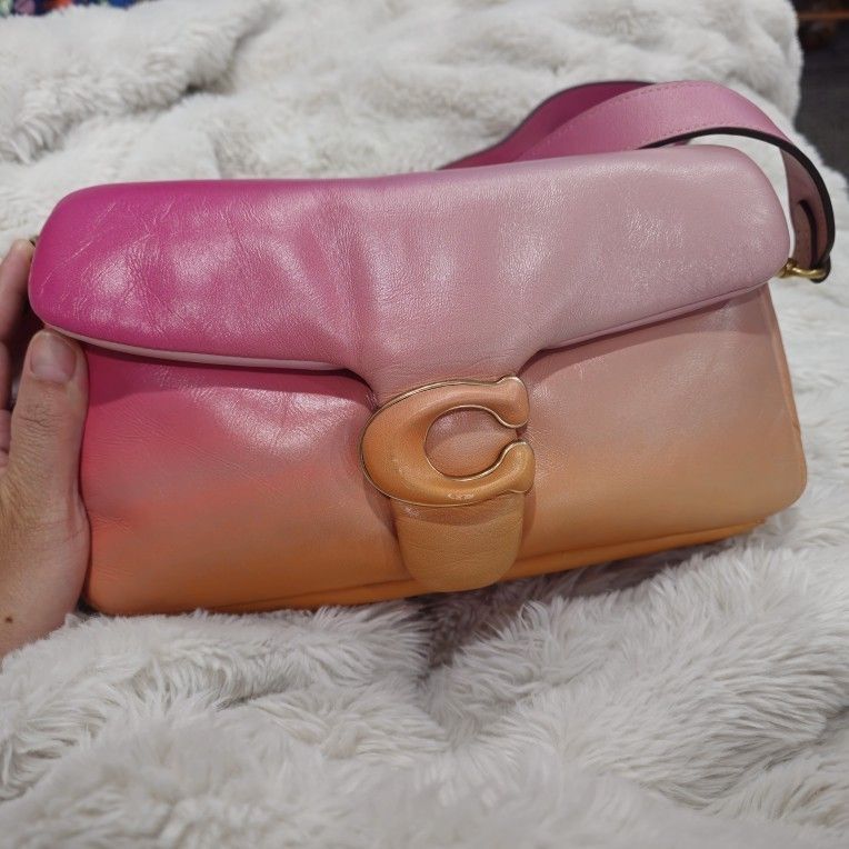 AUTHENTIC COACH PILLOW TABBY LEATHER Handbag And Sling Bag