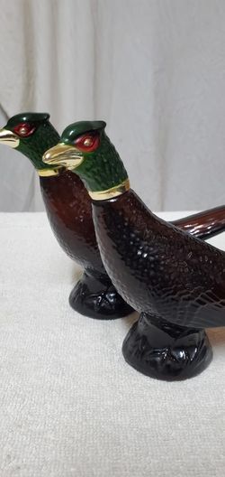 Vintage Avon Aftershave Bottles Qty 2 Pheasants 