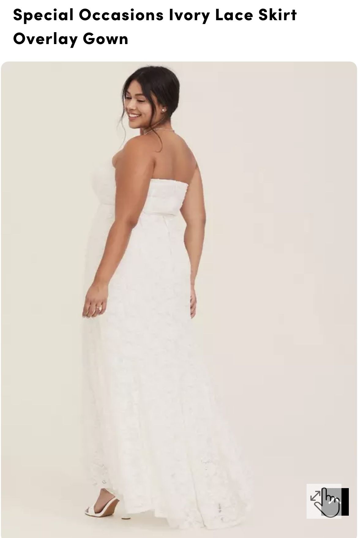 New Torrid Wedding or Special Occasion Dress Size 20 Retail $228