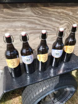 Vintage glass bottles