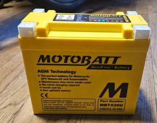 MOTOBATT QuadFlex AGM Battery (Part Number MBTX20U)