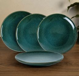 UNICASA 10.25” Ceramic Plates – Set of 4