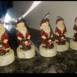 Set of santa candles