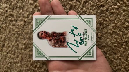 PSA Max Holloway Signed Card