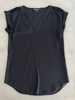 Express Black Open Shoulders Blouse Top Size XS