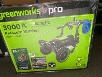 New Greenworks pro 3000 electric pressure washer
