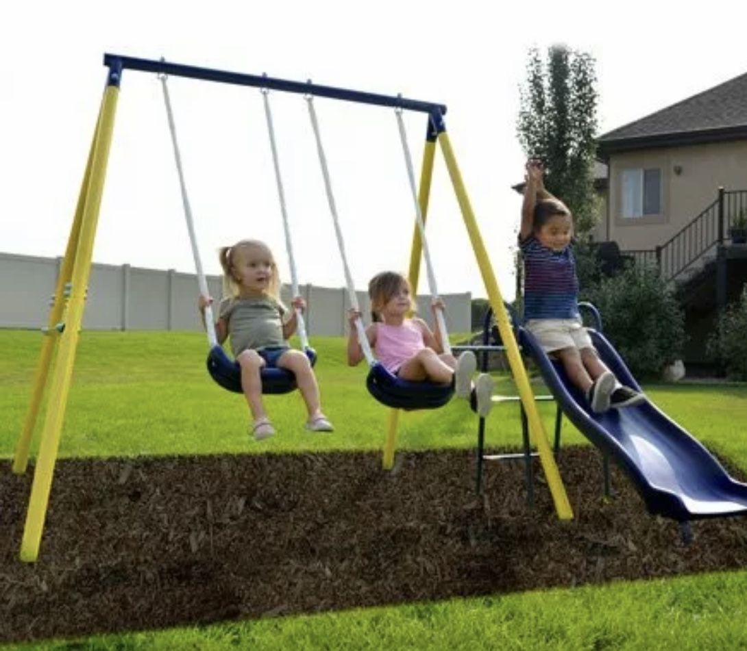 Outdôôr metàl swing set for kids