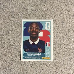 Ousmane Dembele Panini WC Sticker