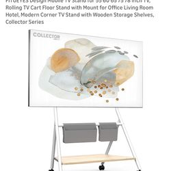 TV stand rolling cart