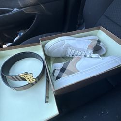 Burberry shoes and belt