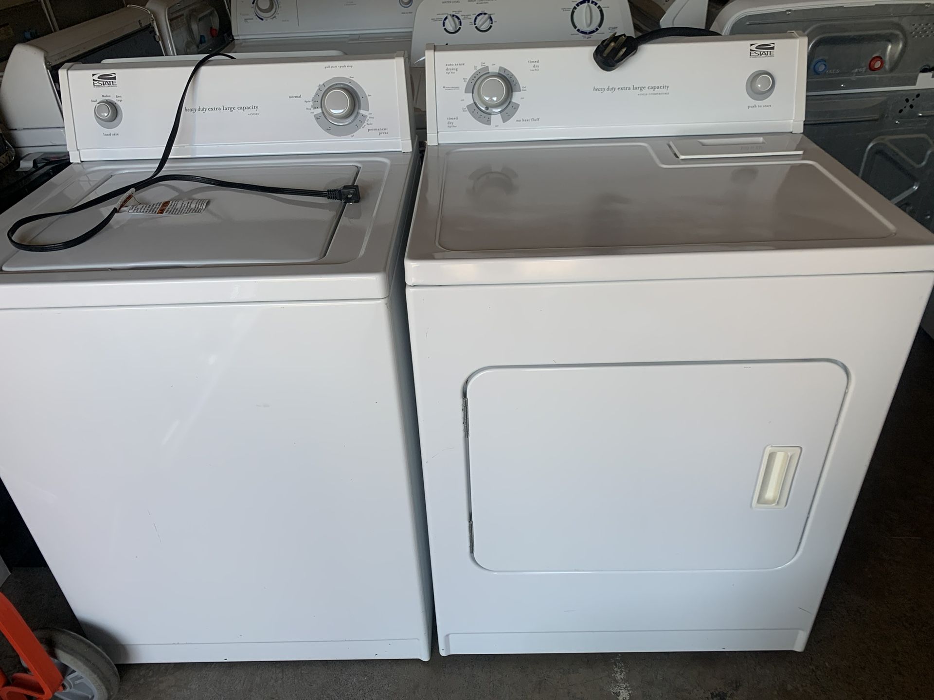 State by Whirlpool washer and Electric dryer