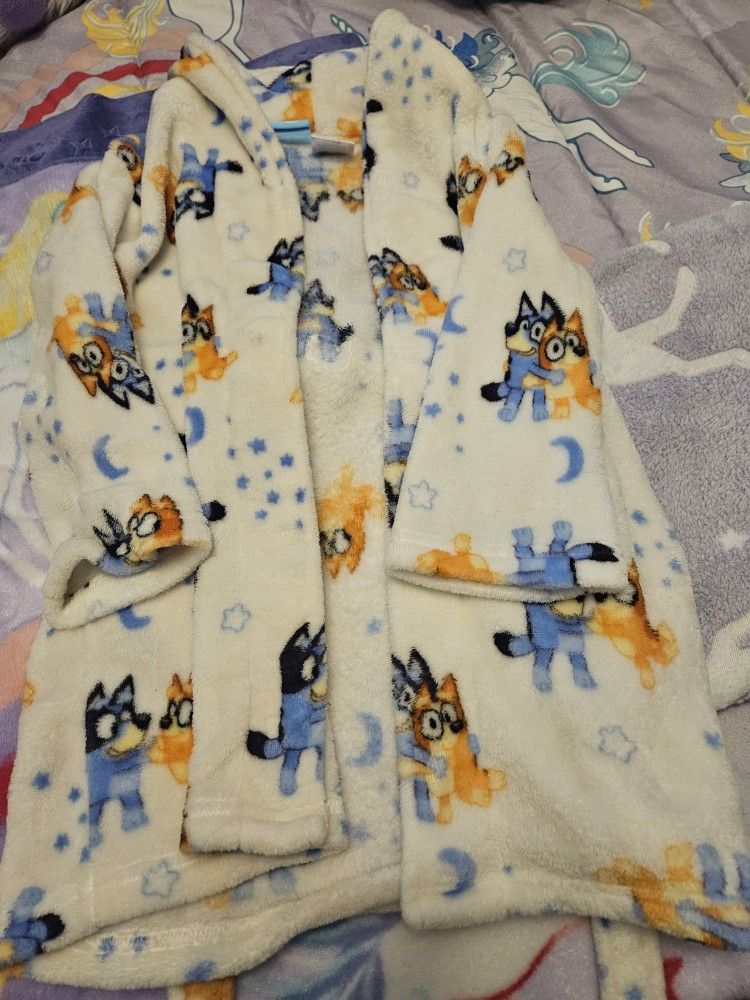Bluey Robe Size 5t