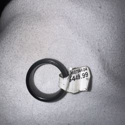 Black Tungston  Sapphire Wedding Ring