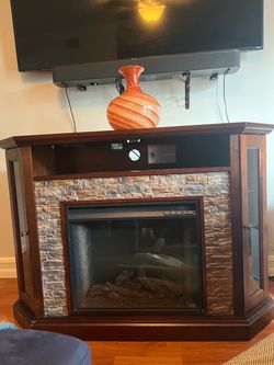 Fireplace entertainment center