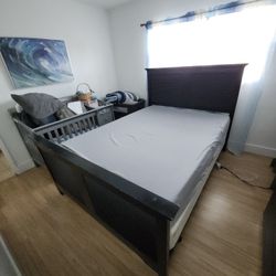 Queen Size Bed Frame Box Spring And Mattress