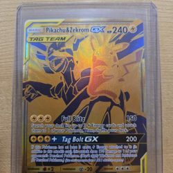 Pokemon Pikachu & Zekrom GX #SM248 