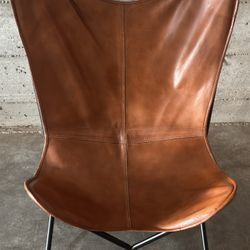 Genuine Leather Butterfly Chair