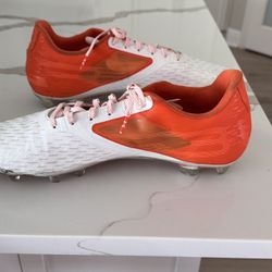 Under Armour Mens Blur Lux MC Football Cleats Red White Men’s Sz 16