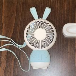 Mini Bunny Fan and Stand