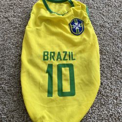 NWOT XS Brazil Dog Jersey