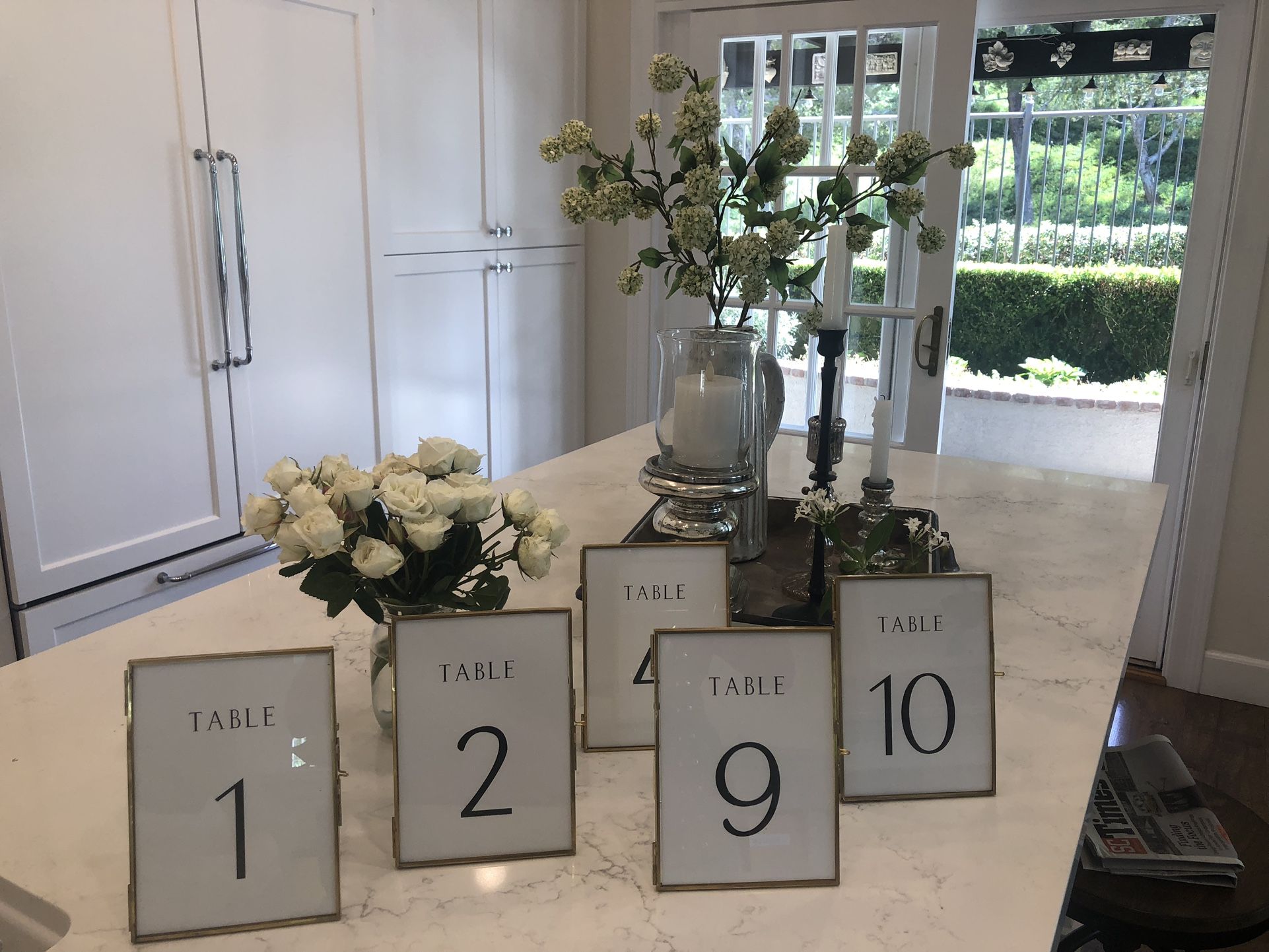 Wedding Table Number Frames