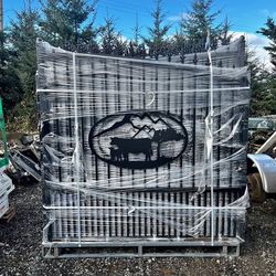 Heavy-Duty Double Swing Driveway Gate — In Stock